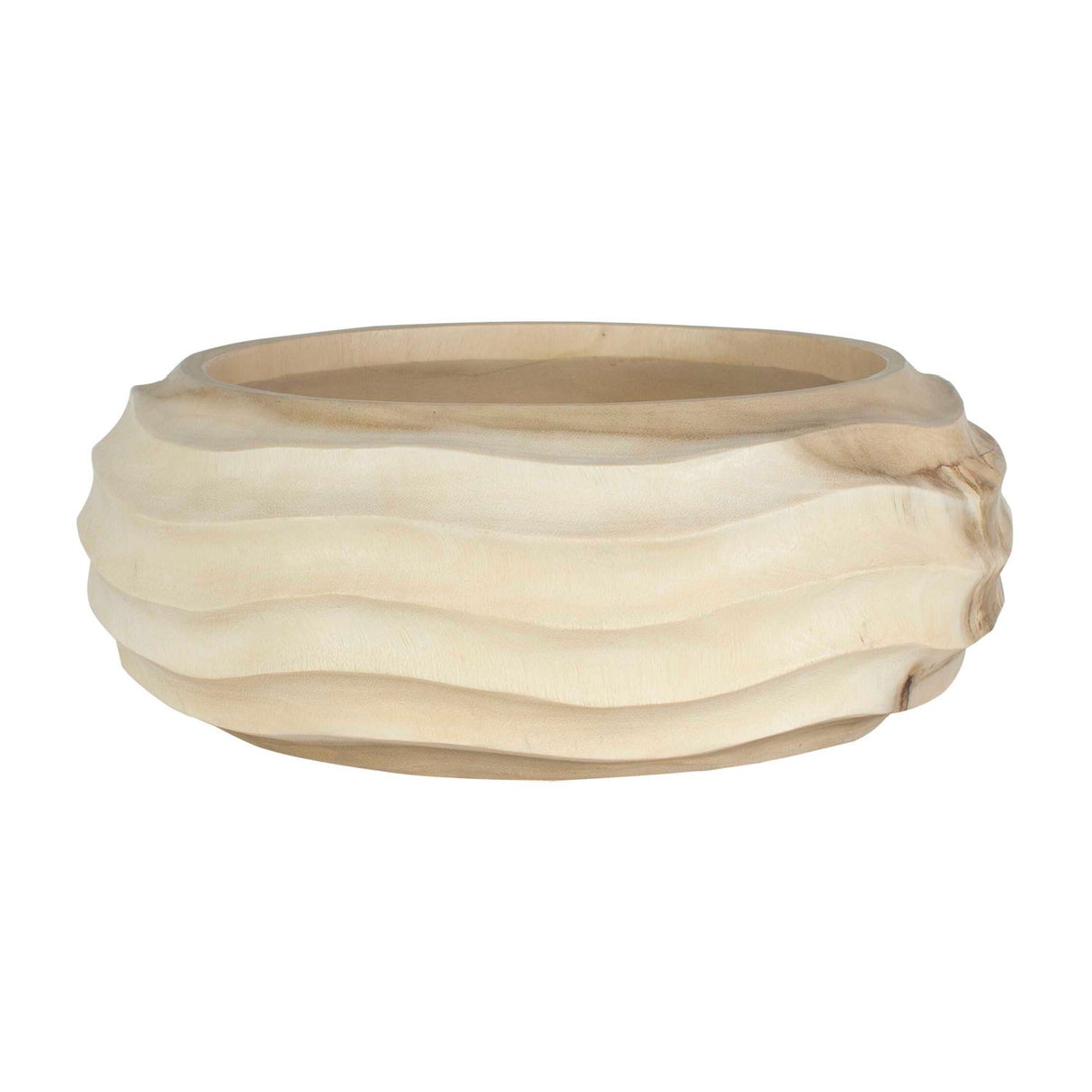Modern European furniture - Bleached Suar Wood Bowl - www.oroa.com