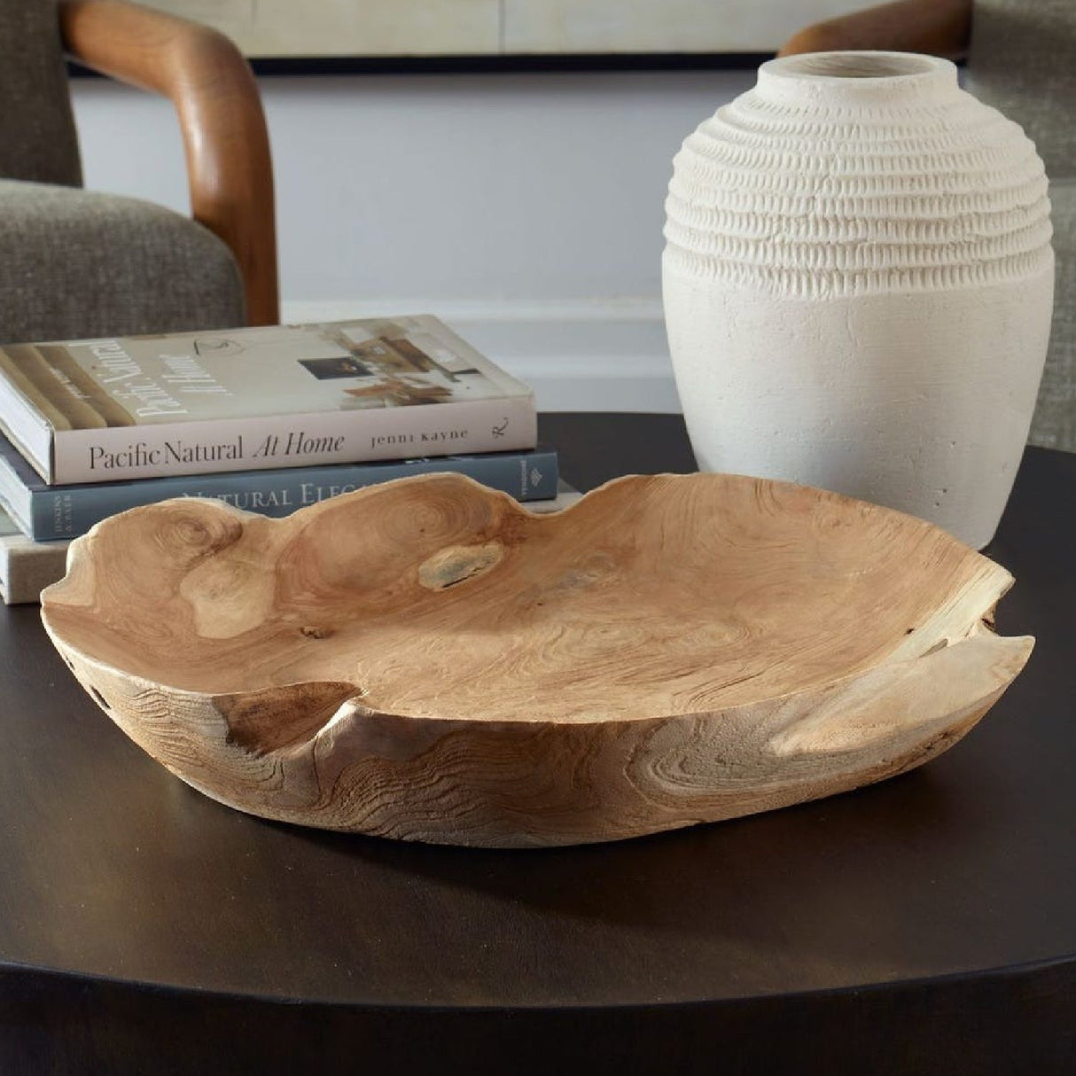 Teak Wood Indoor/Outdoor Bowl | Uttermost Organic Embrace - www.oroa.com
