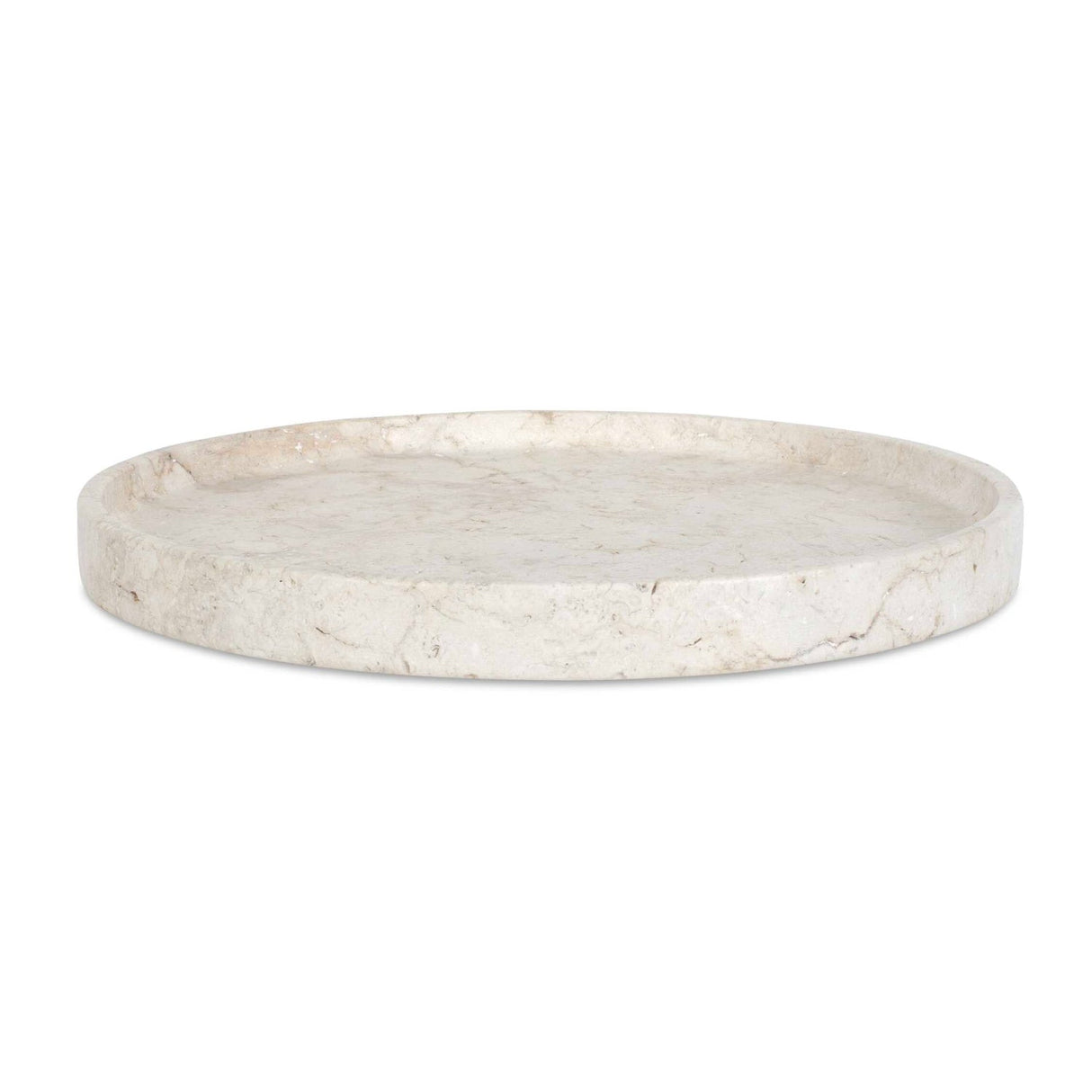 Modern European furniture - Travertine Round Indoor/Outdoor Tray - www.oroa.com