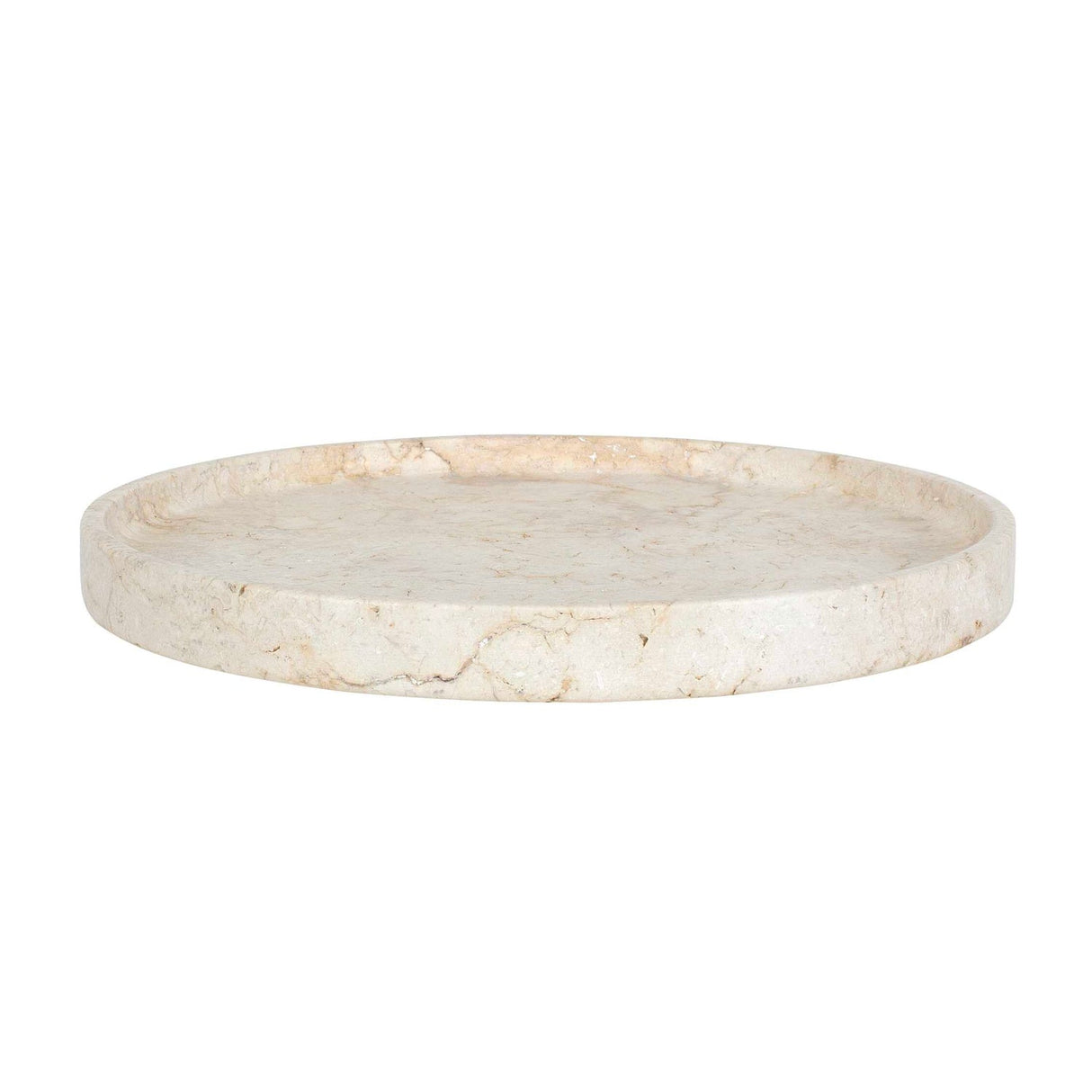 Modern European furniture - Travertine Round Indoor/Outdoor Tray - www.oroa.com