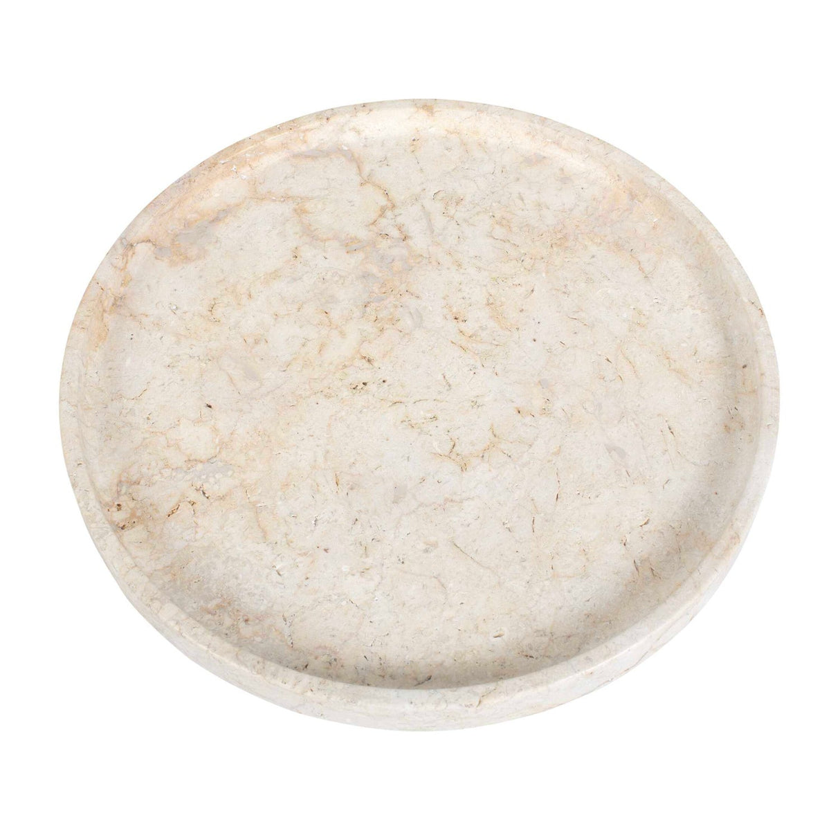 Modern European furniture - Travertine Round Indoor/Outdoor Tray - www.oroa.com