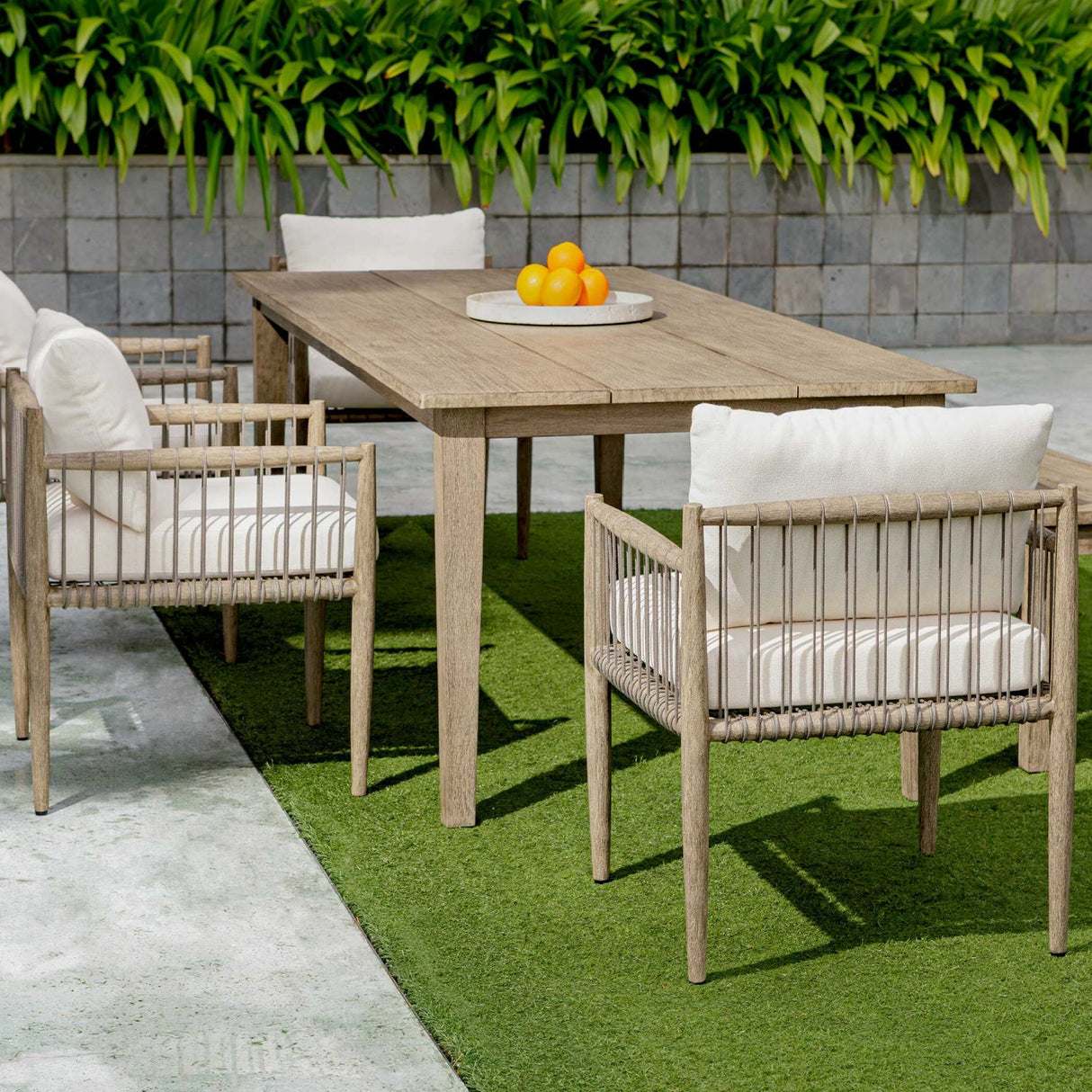Modern European furniture - Travertine Round Indoor/Outdoor Tray - www.oroa.com
