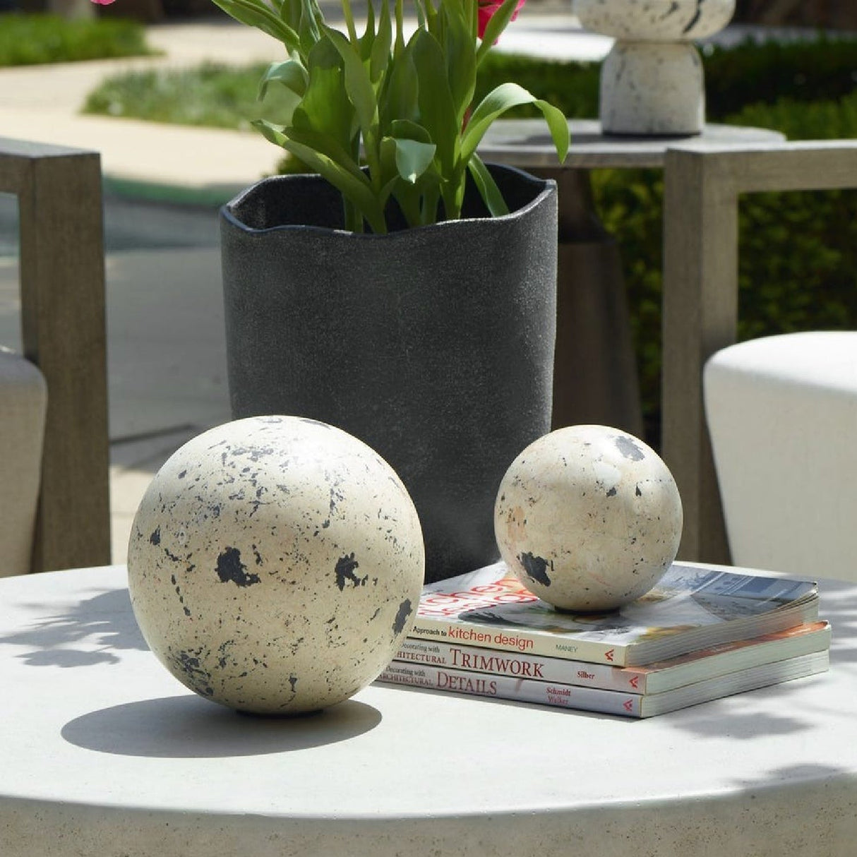 Coral Sphere Indoor/Outdoor Decorative Objects (2) | Uttermost Nouveau - www.oroa.com