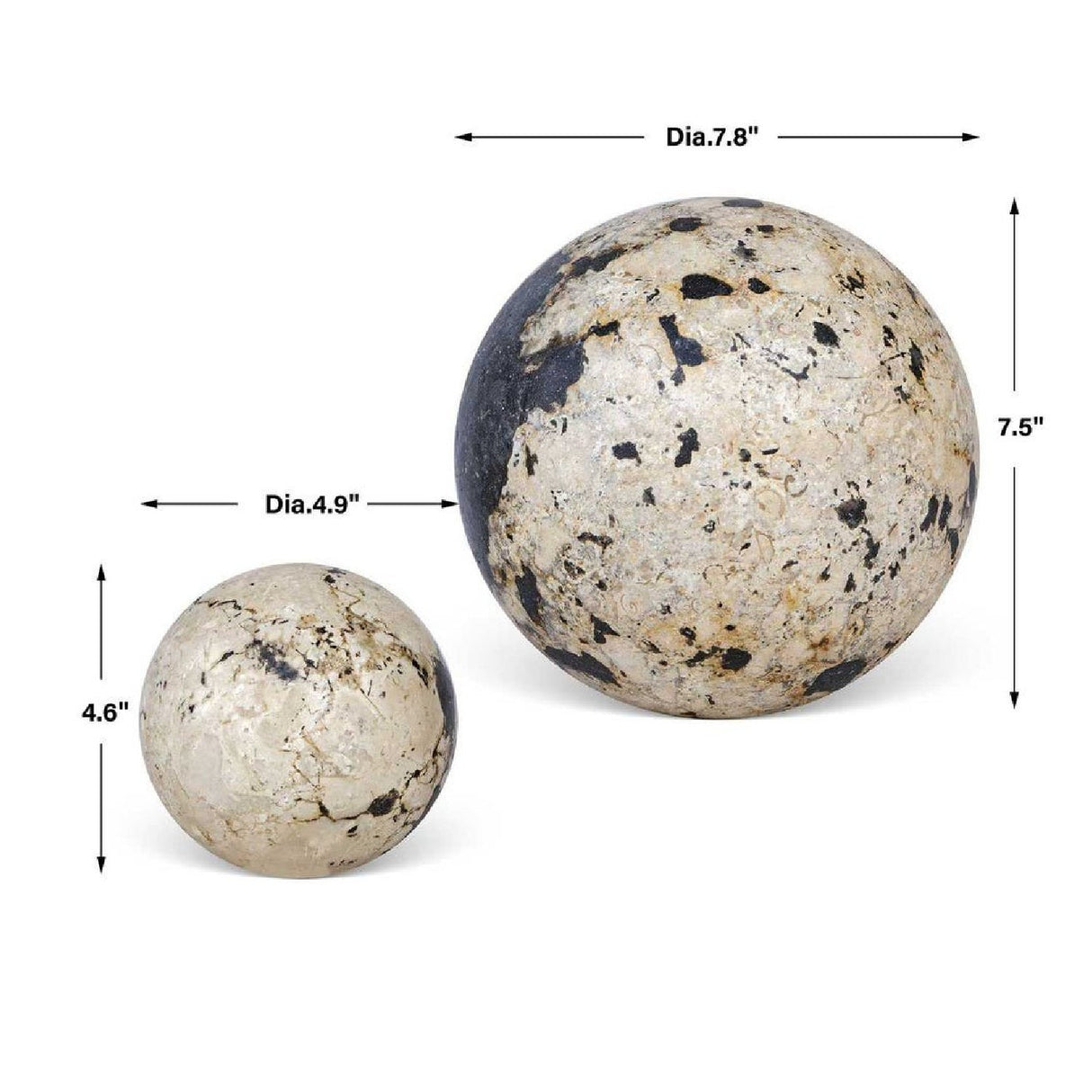 Coral Sphere Indoor/Outdoor Decorative Objects (2) | Uttermost Nouveau - www.oroa.com