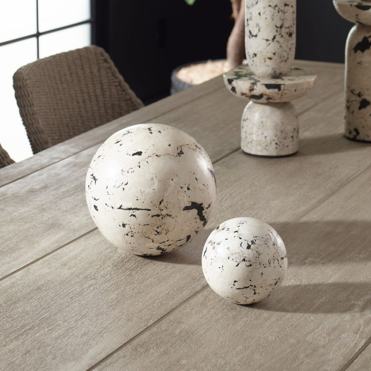 Coral Sphere Indoor/Outdoor Decorative Objects (2) | Uttermost Nouveau - www.oroa.com