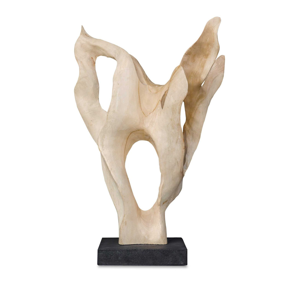 Modern European furniture - Abstract Teak Indoor/Outdoor Sculpture - www.oroa.com