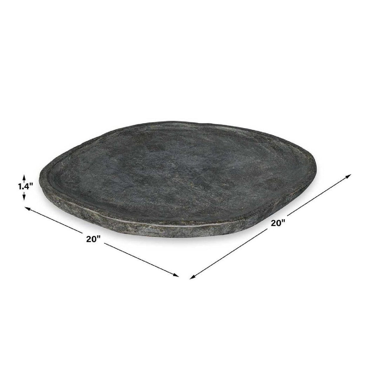 River Stone Indoor/Outdoor Tray | Uttermost Stoneveil - www.oroa.com