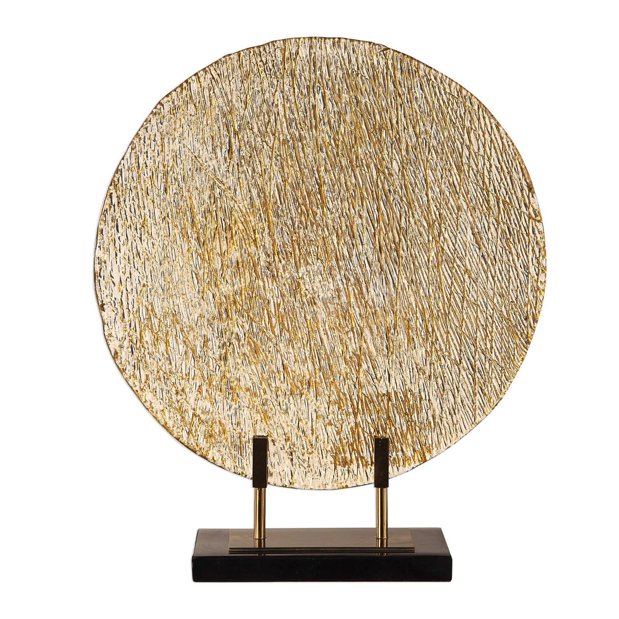 Modern European furniture - Round Rippled Art Glass Charger - www.oroa.com