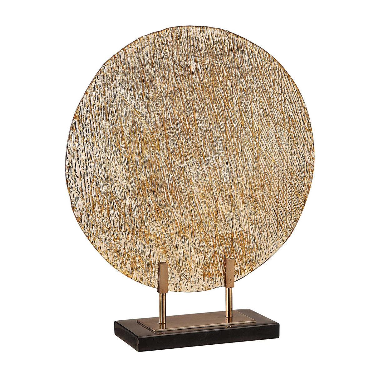 Modern European furniture - Round Rippled Art Glass Charger - www.oroa.com
