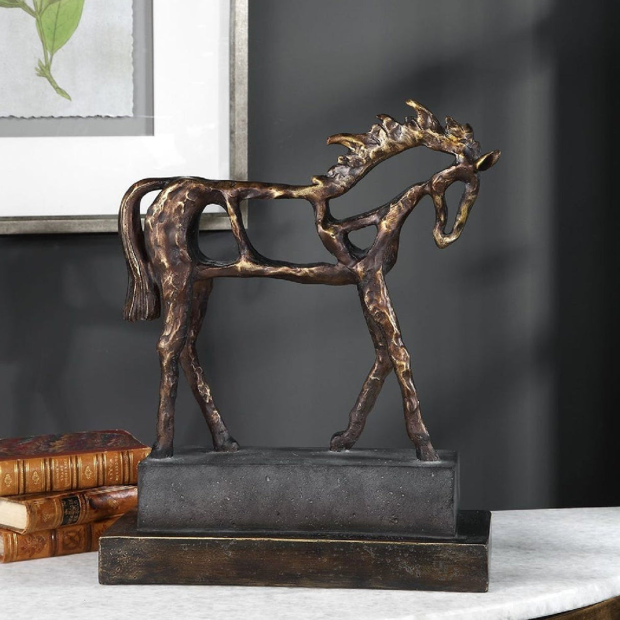 Antique Bronze Sculpture | Uttermost Titan Horse - www.oroa.com