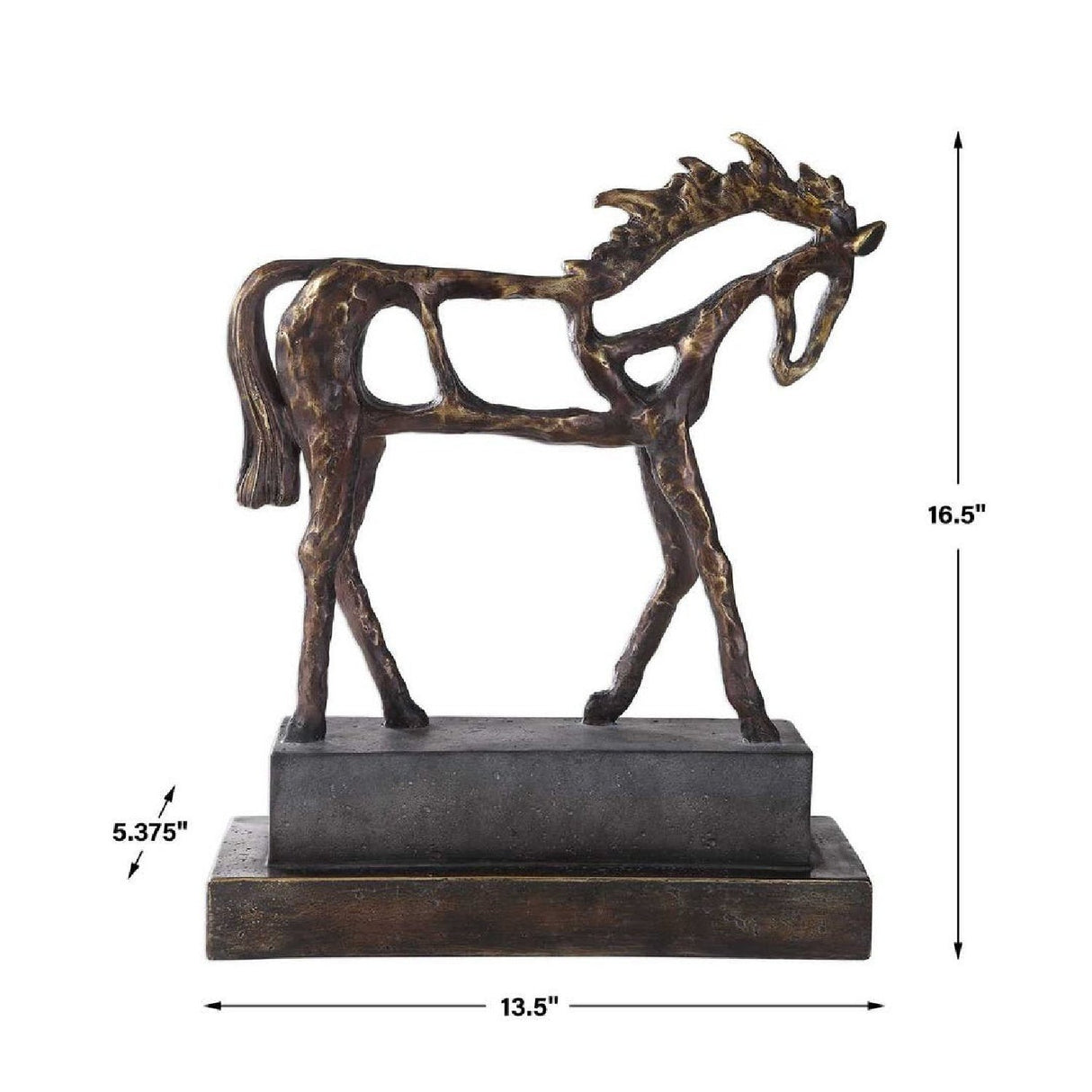 Antique Bronze Sculpture | Uttermost Titan Horse - www.oroa.com