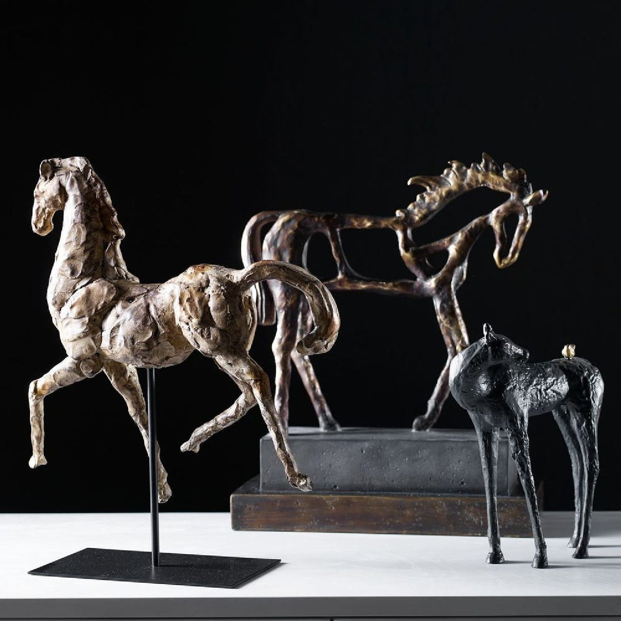 Antique Bronze Sculpture | Uttermost Titan Horse - www.oroa.com