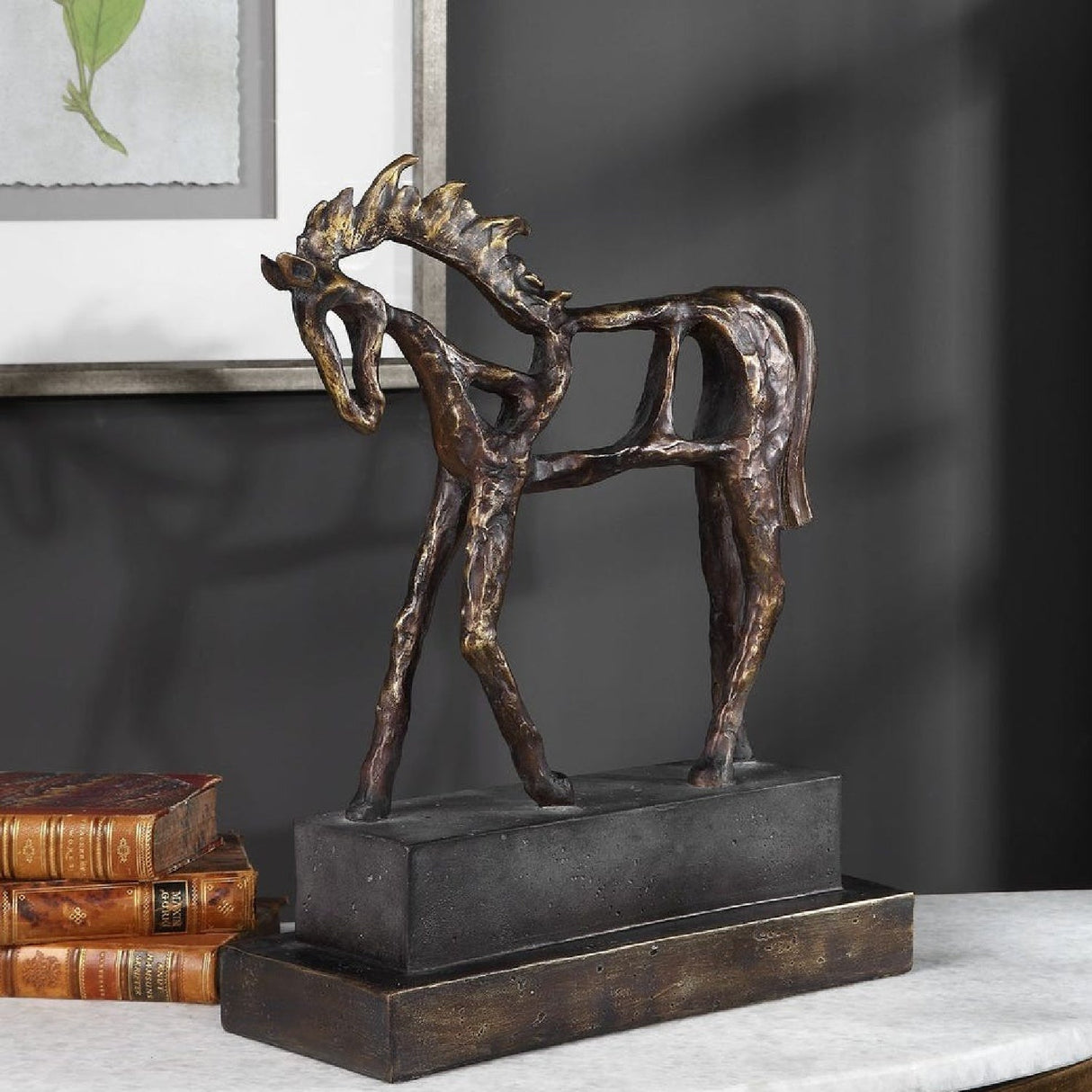 Antique Bronze Sculpture | Uttermost Titan Horse - www.oroa.com