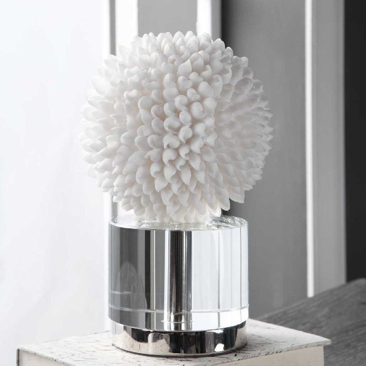 White Seashell Look Sculpture | Uttermost Cascara - www.oroa.com