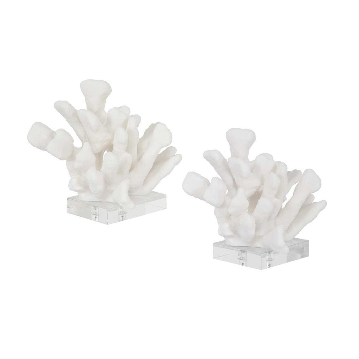 White Coral Inspired Bookends (2) | Uttermost Charbel - www.oroa.com