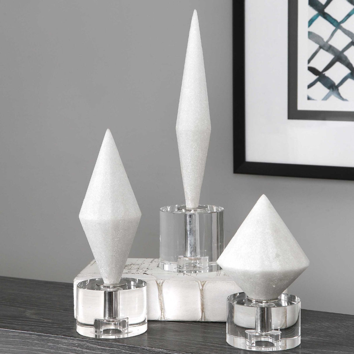 Modern European furniture - Diamond Man-Made Stone Decorative Objects (3) - www.oroa.com