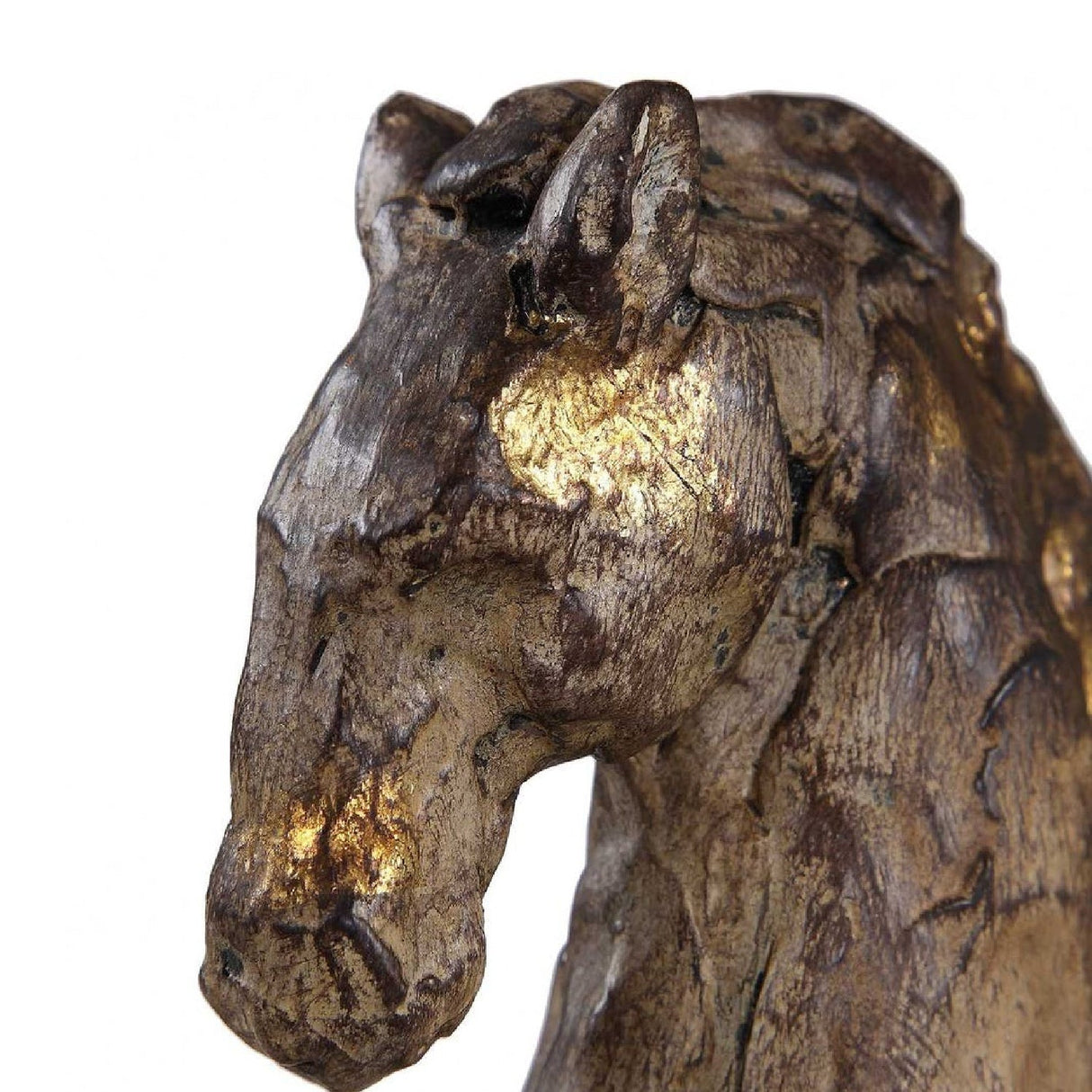 Aged Brown Horse Sculpture | Uttermost Caballo Dorado - www.oroa.com