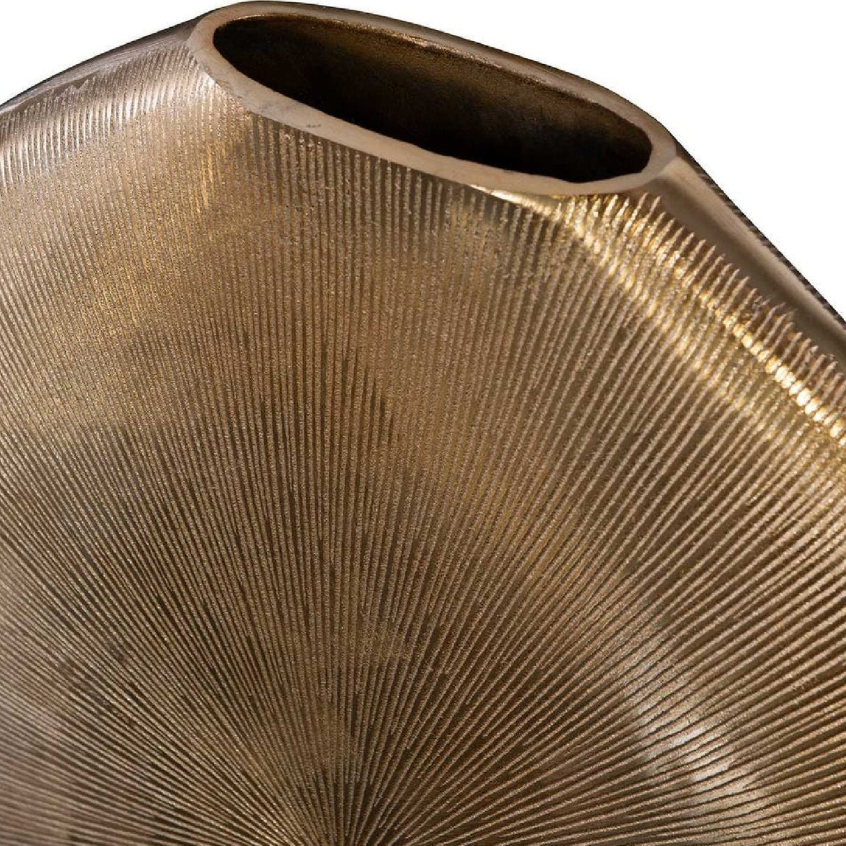 Gold Ribbed Vase | Uttermost Gretchen - www.oroa.com
