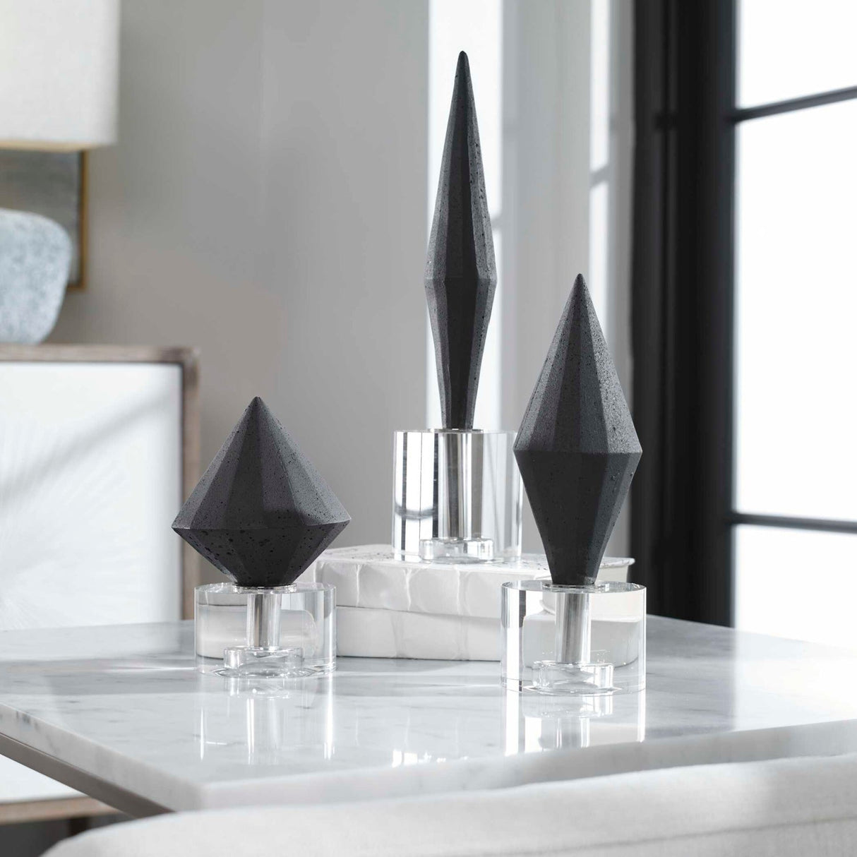 Modern European furniture - Diamond Man-Made Stone Decorative Objects (3) - www.oroa.com