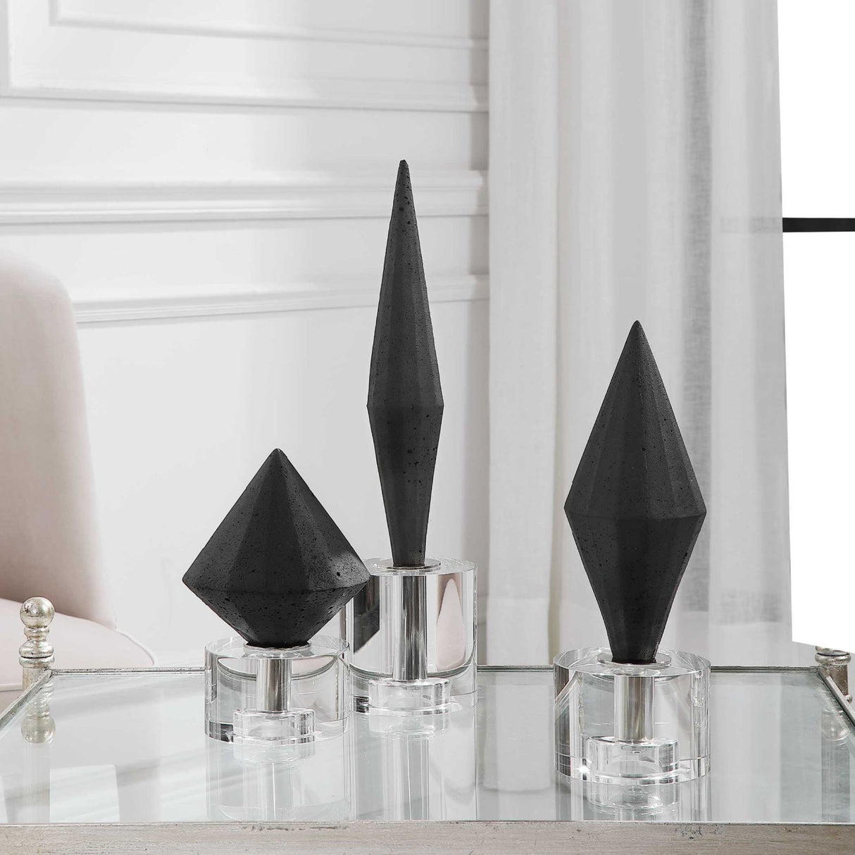 Modern European furniture - Diamond Man-Made Stone Decorative Objects (3) - www.oroa.com