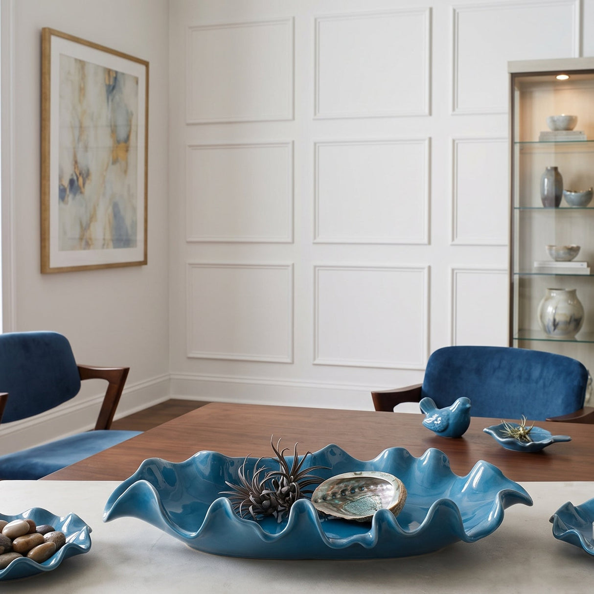 Modern European furniture - Ceramic Curve-Edged Indoor/Outdoor Bowl - www.oroa.com