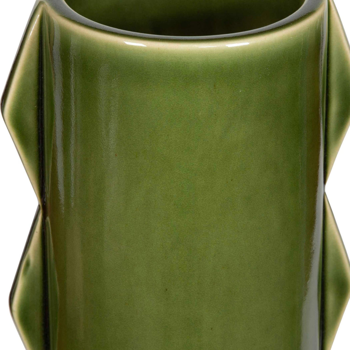 Modern European furniture - Green Ceramic Indoor/Outdoor Vases (2) - www.oroa.com