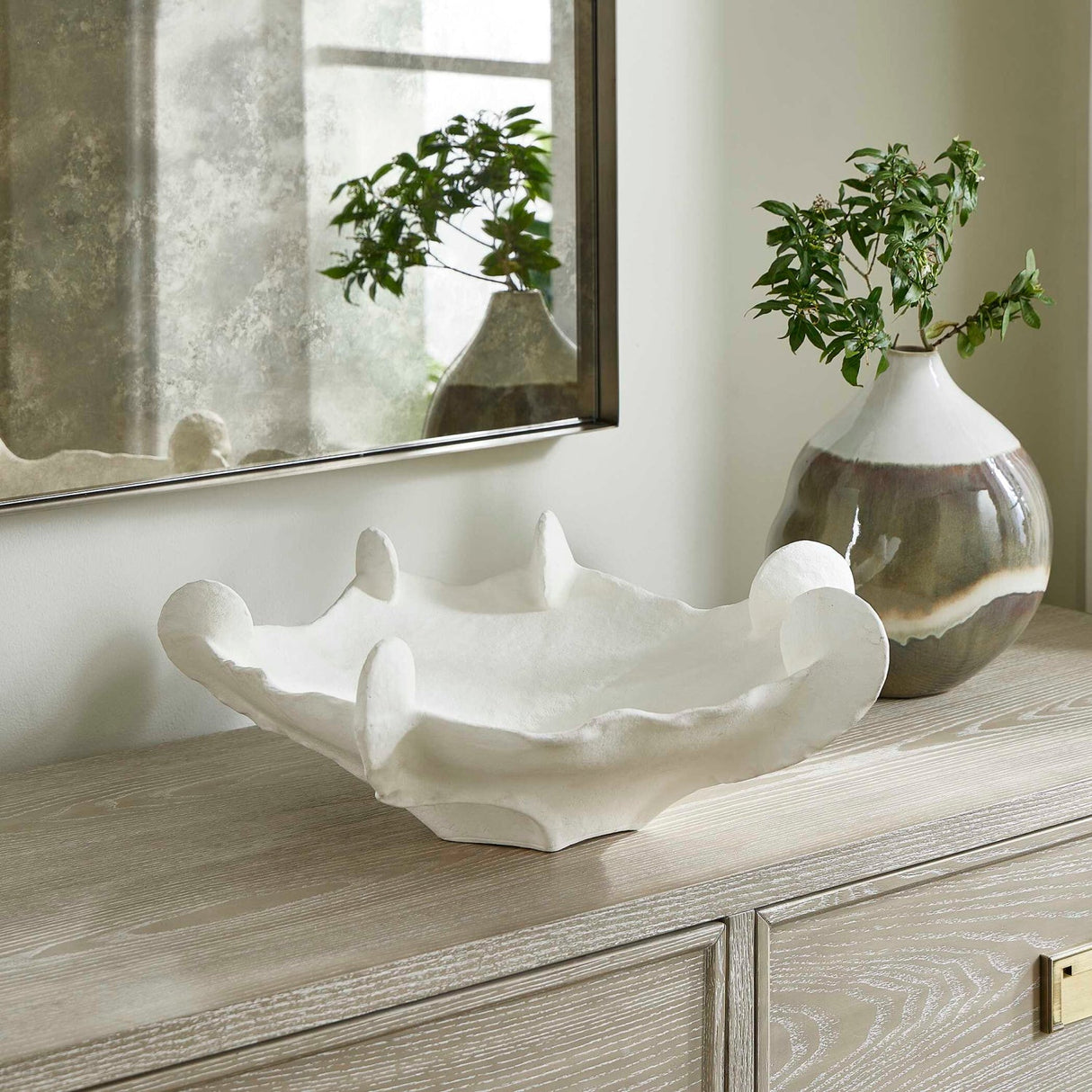 Modern European furniture - Sculptural Ceramic Indoor/Outdoor Bowl - www.oroa.com