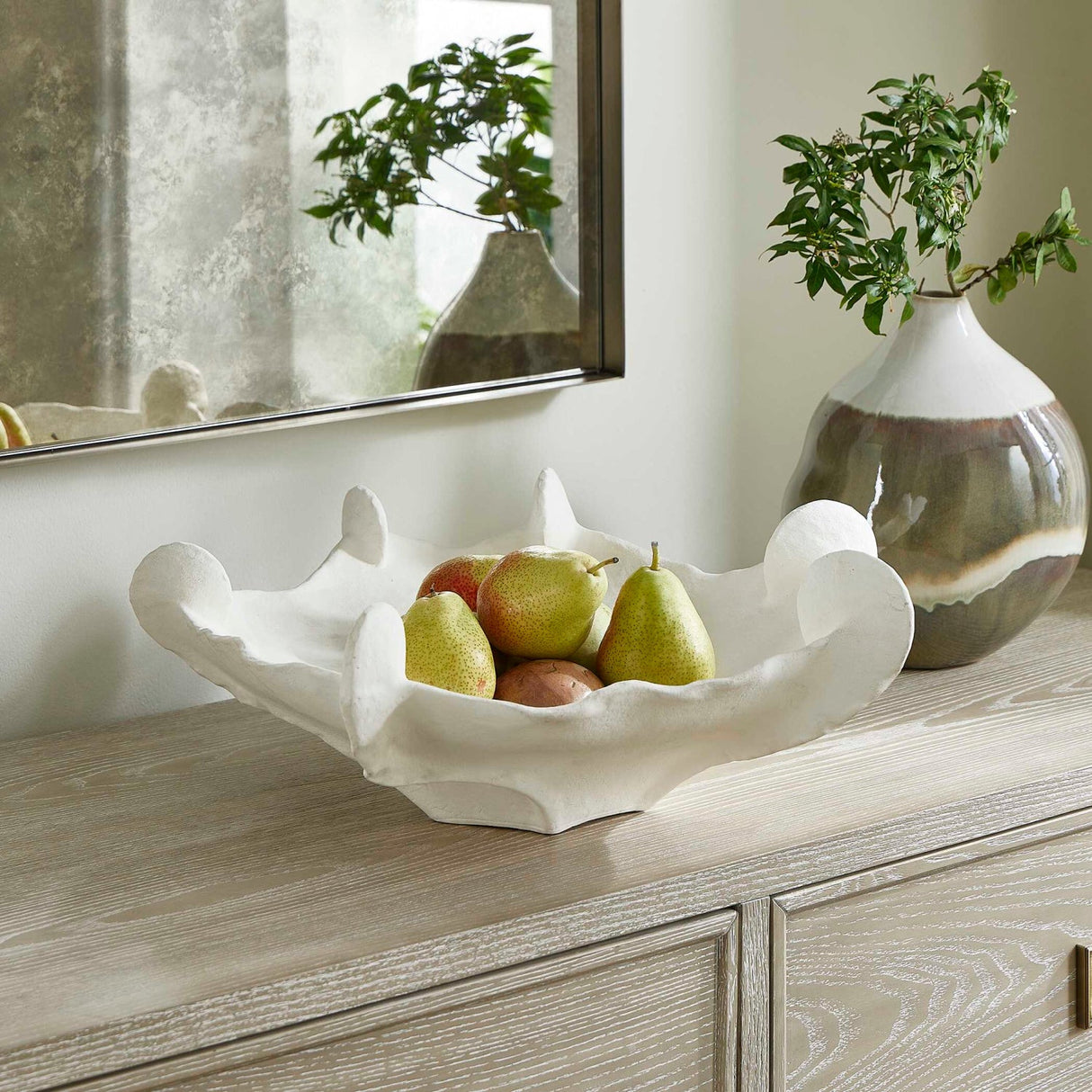 Modern European furniture - Sculptural Ceramic Indoor/Outdoor Bowl - www.oroa.com