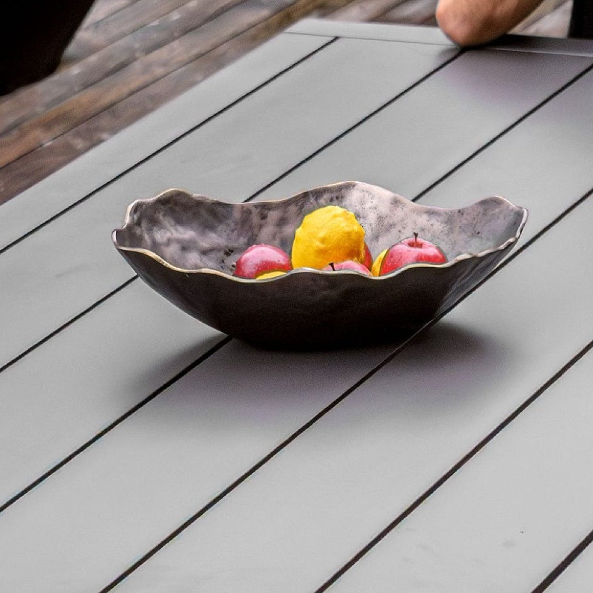 Modern European furniture - Cast Aluminum Indoor/Outdoor Bowl - www.oroa.com