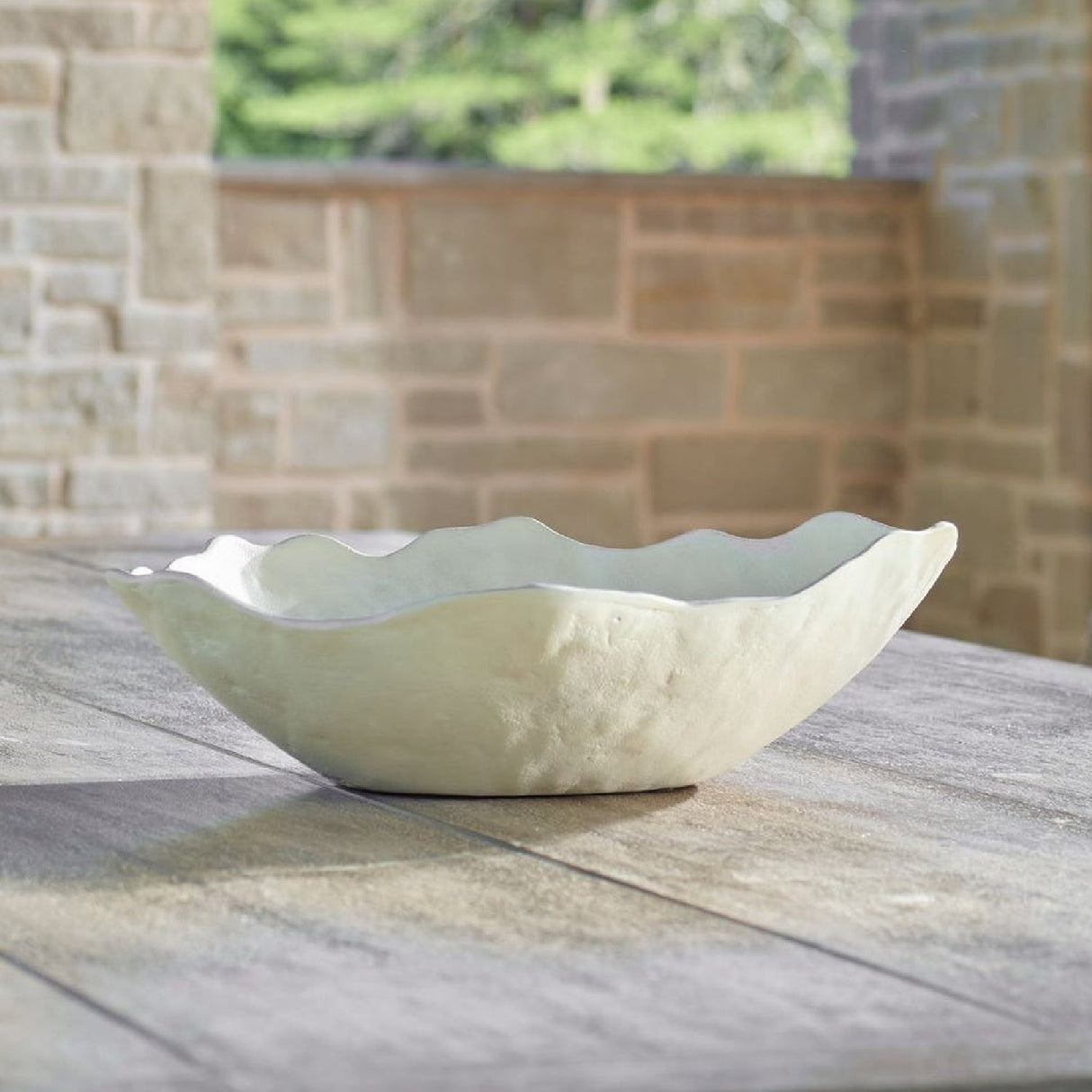 Modern European furniture - Cast Aluminum Indoor/Outdoor Bowl - www.oroa.com