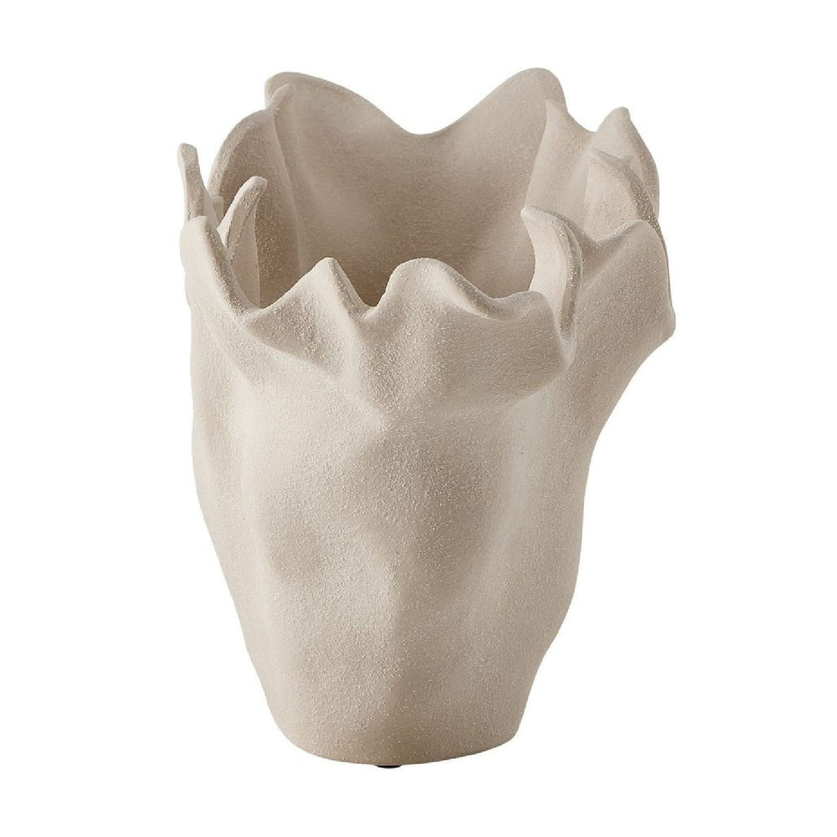 White Ceramic Indoor/Outdoor Bowl | Uttermost Sand Dune - www.oroa.com