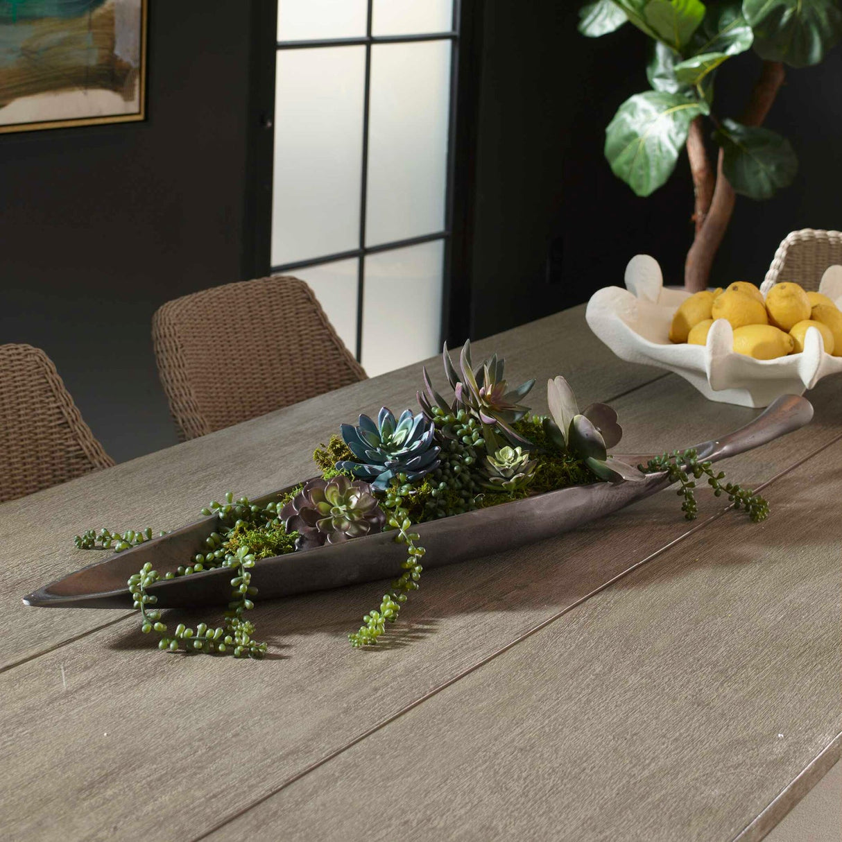 Modern European furniture - Dark Nickel Indoor/Outdoor Bowl - www.oroa.com