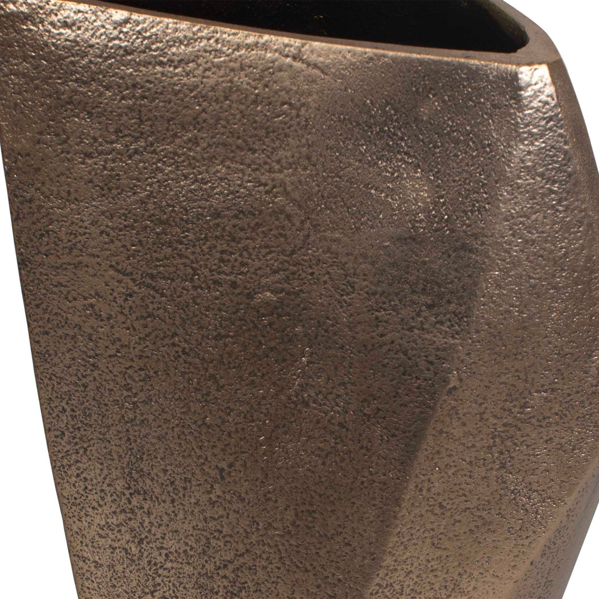 Modern European furniture - Faceted Brass Indoor/Outdoor Vases (2) - www.oroa.com