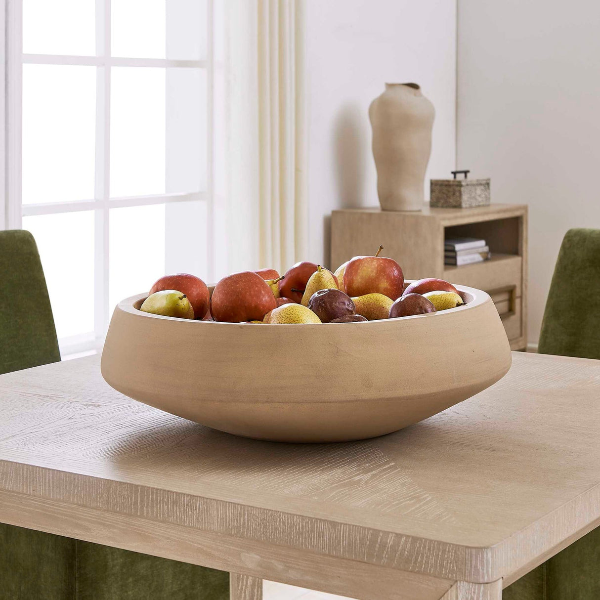 Modern European furniture - Textured Earthenware Indoor/Outdoor Bowl - www.oroa.com