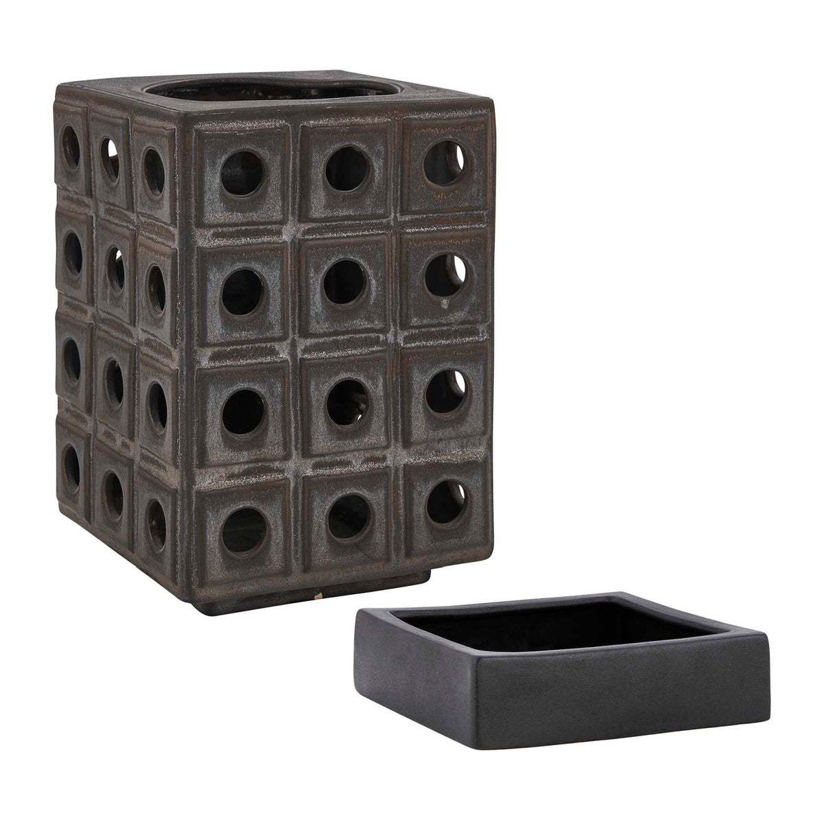 Modern European furniture - Earthenware Indoor/Outdoor Lantern Candleholder - www.oroa.com