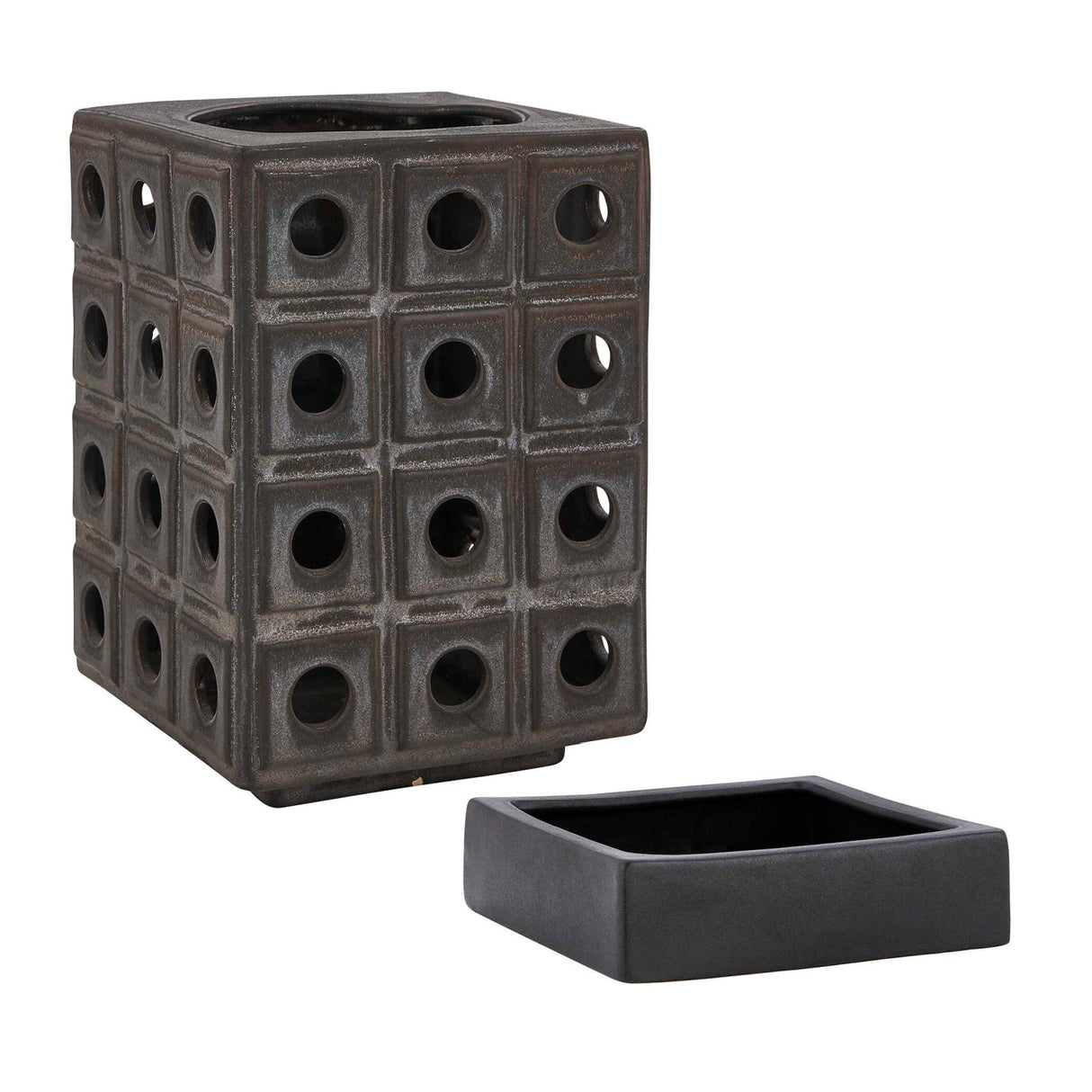 Modern European furniture - Earthenware Indoor/Outdoor Lantern Candleholder - www.oroa.com