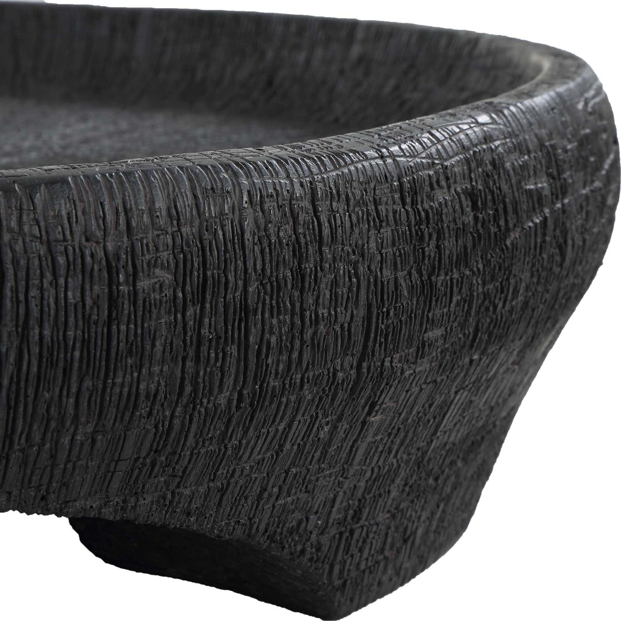 Modern European furniture - Black Textured Indoor/Outdoor Bowl - www.oroa.com