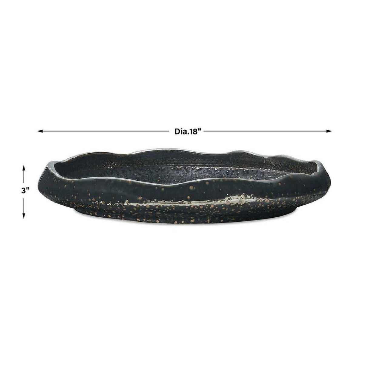 Modern European furniture - Pitted Earthenware Indoor/Outdoor Bowl - www.oroa.com