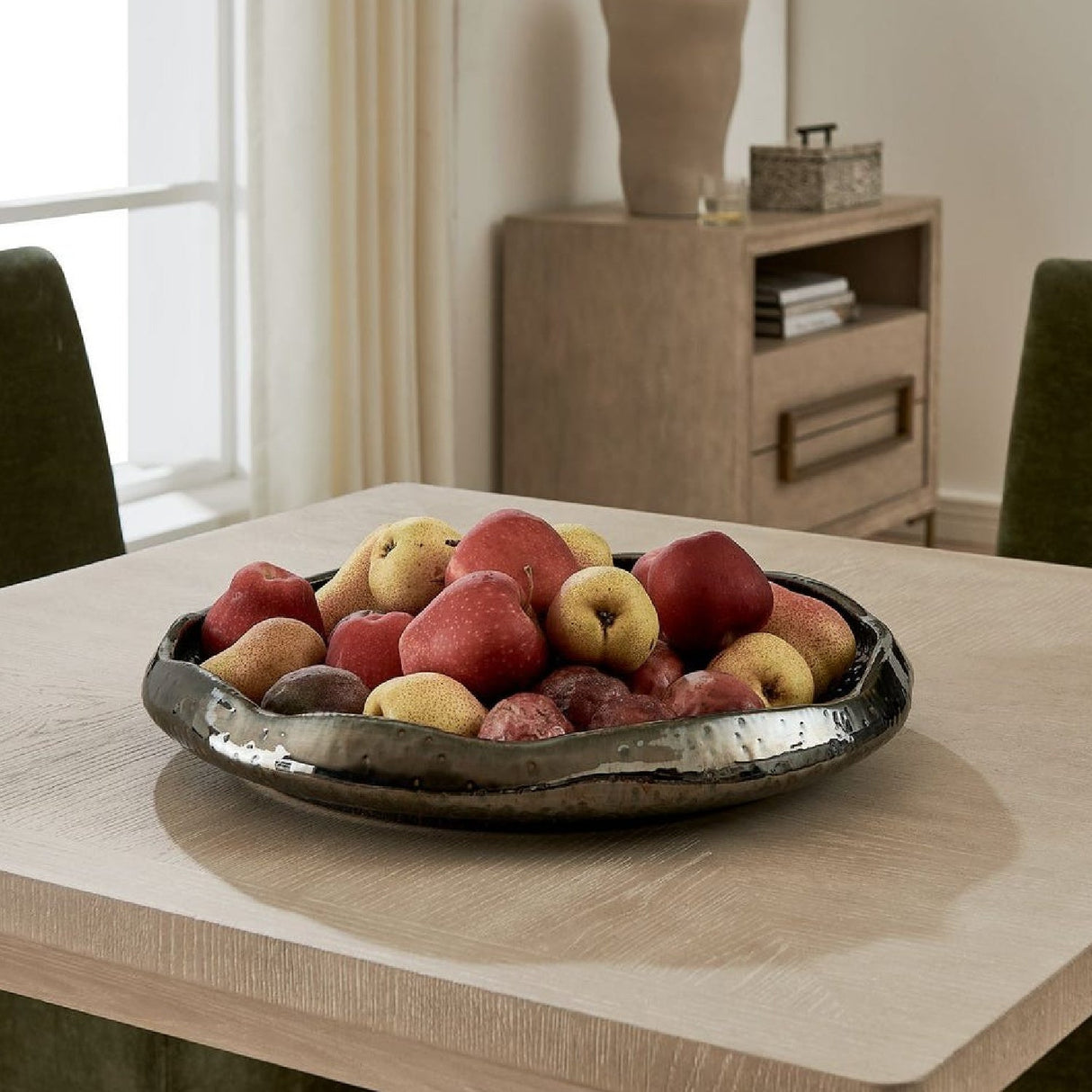 Modern European furniture - Pitted Earthenware Indoor/Outdoor Bowl - www.oroa.com