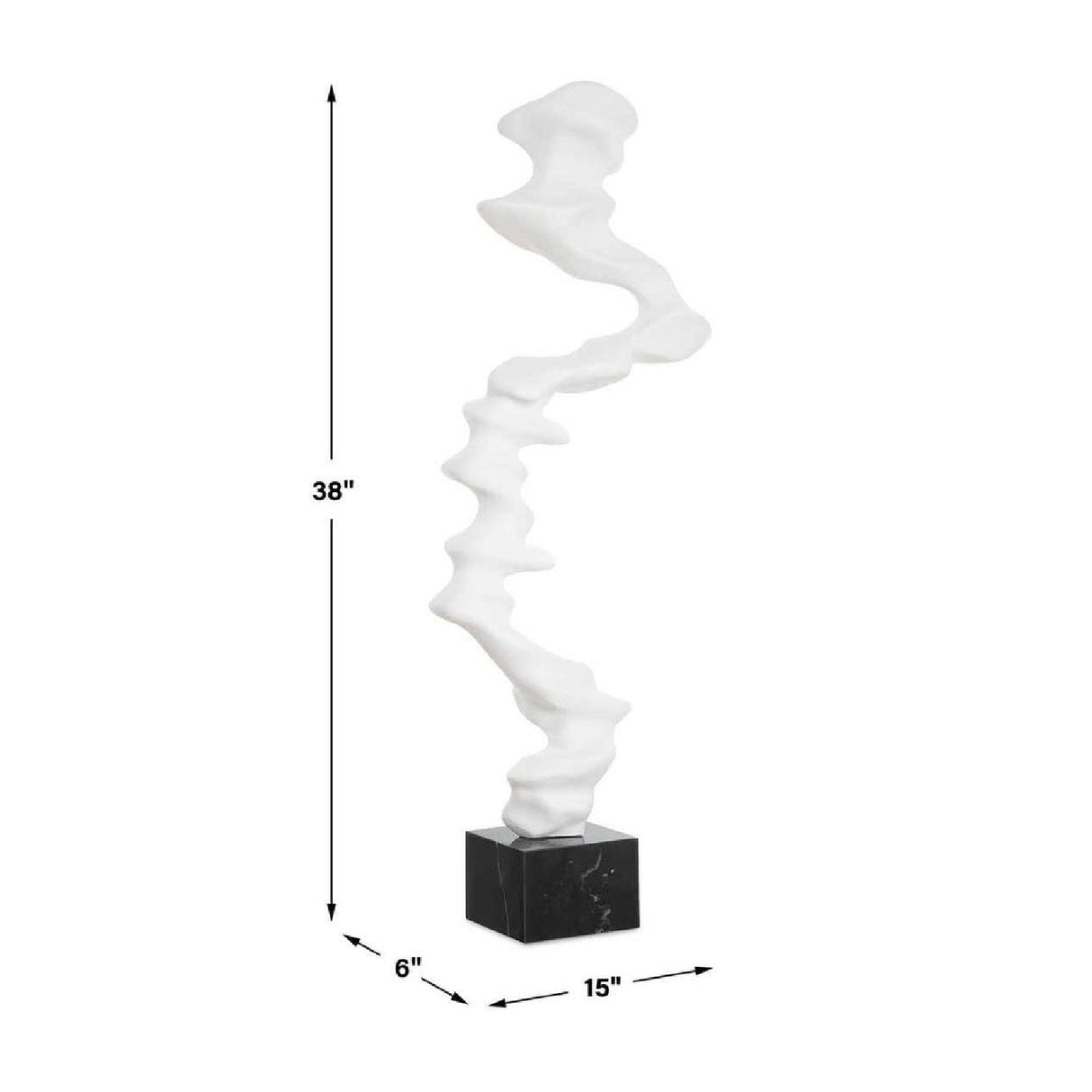 Modern European furniture - White Abstract Indoor/Outdoor Sculpture - www.oroa.com