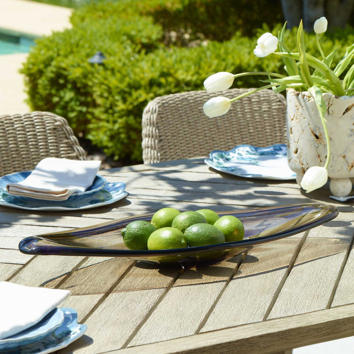 Modern European furniture - Indoor/Outdoor Glass Bowl - www.oroa.com