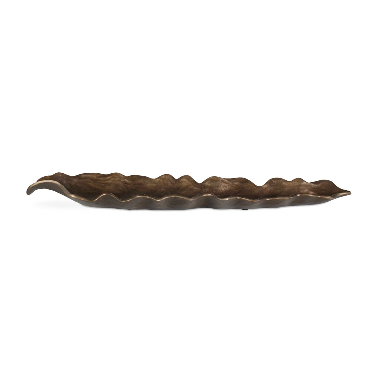 Modern European furniture - Leaf-Inspired Bronze Indoor/Outdoor Tray - www.oroa.com