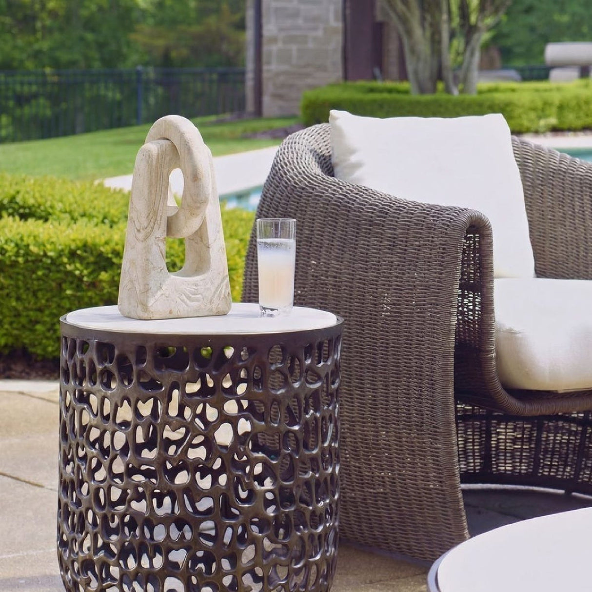 Natural Limestone Indoor/Outdoor Sculpture | Uttermost Continuum - www.oroa.com