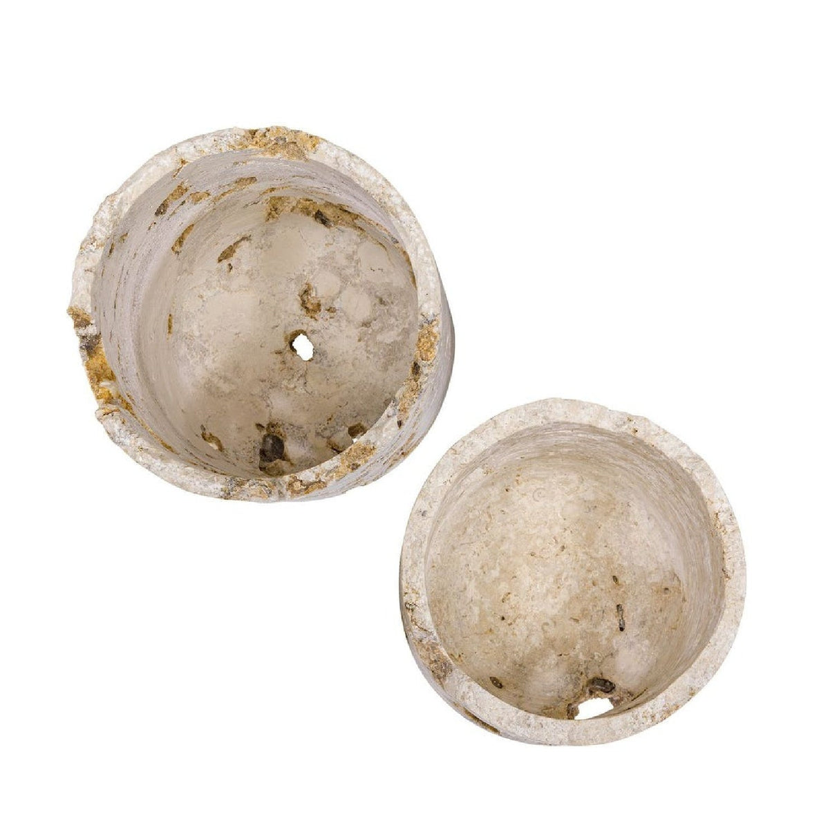 Carved Stone Indoor/Outdoor Candle Holders (2) | Uttermost Quarried - www.oroa.com