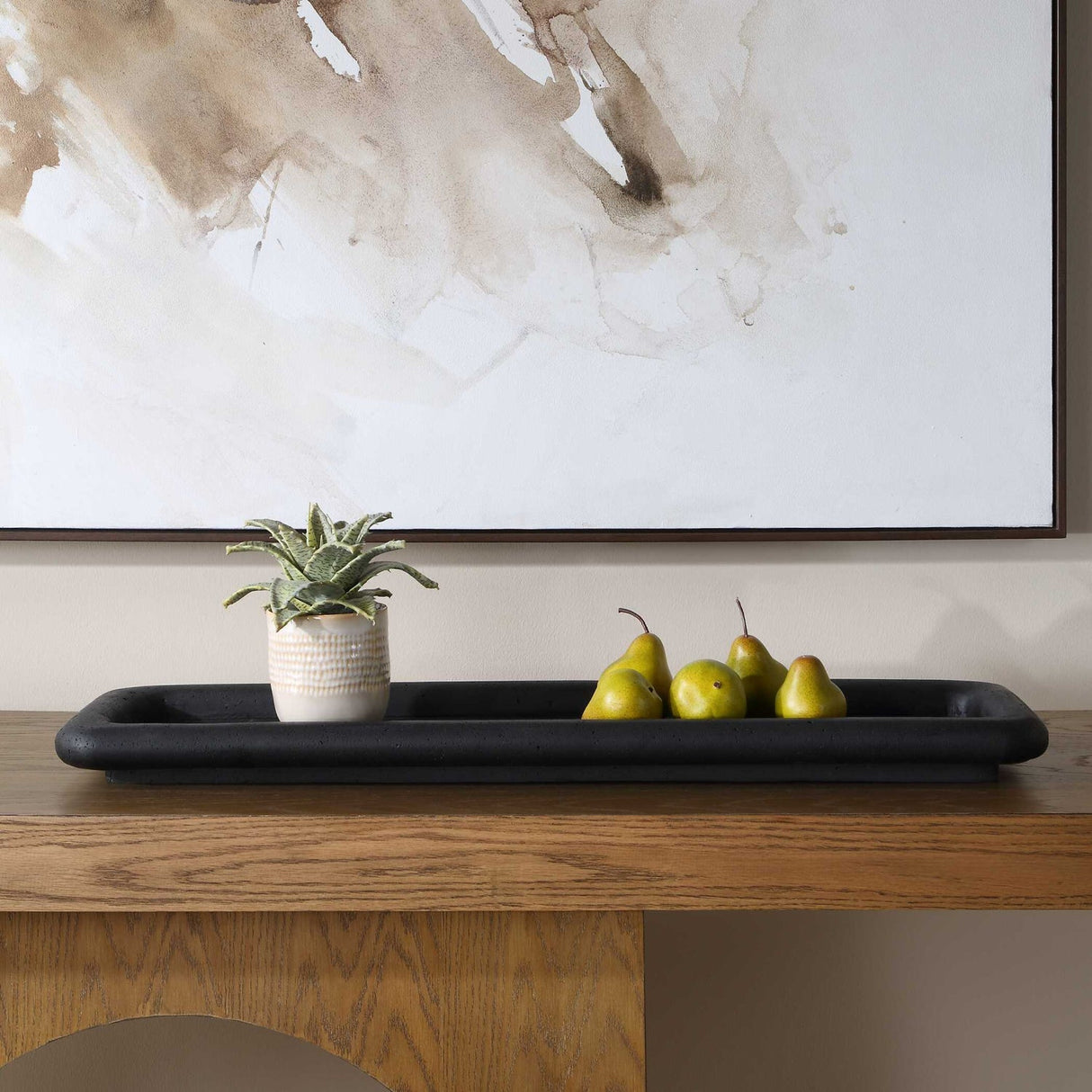 Modern European furniture - Black Rectangular Indoor/Outdoor Tray - www.oroa.com