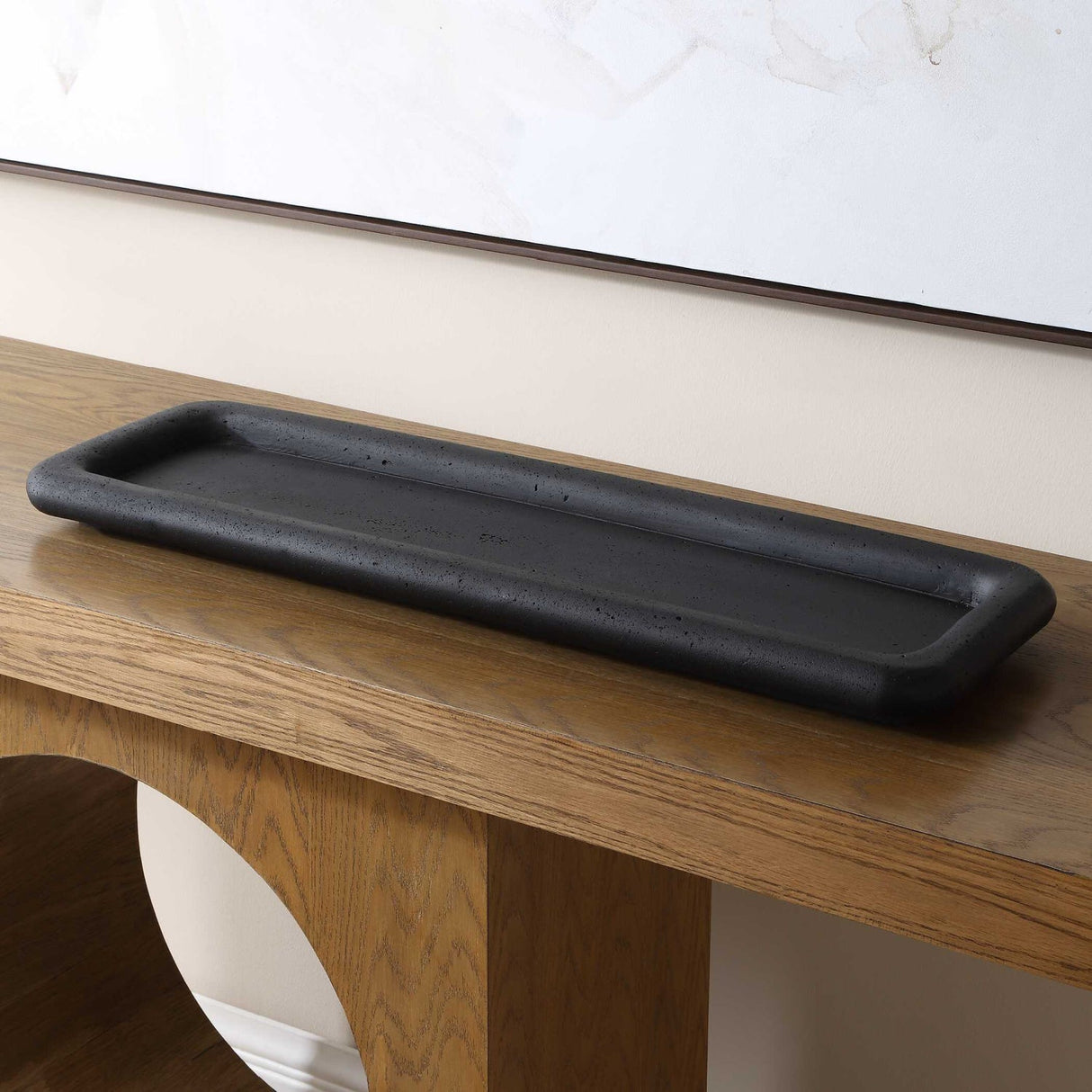 Modern European furniture - Black Rectangular Indoor/Outdoor Tray - www.oroa.com