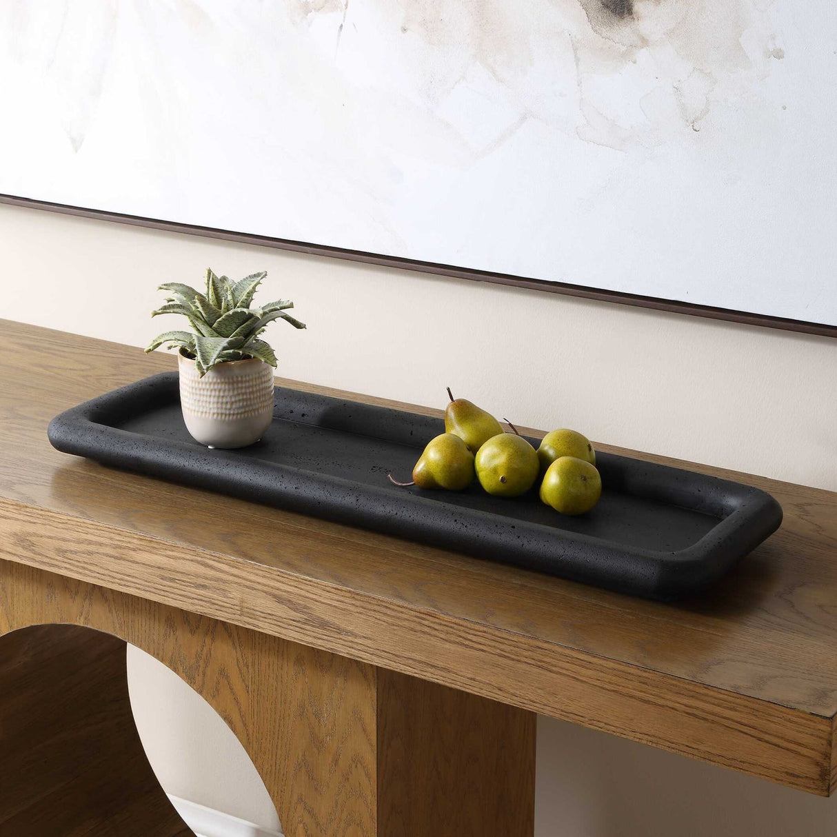Modern European furniture - Black Rectangular Indoor/Outdoor Tray - www.oroa.com