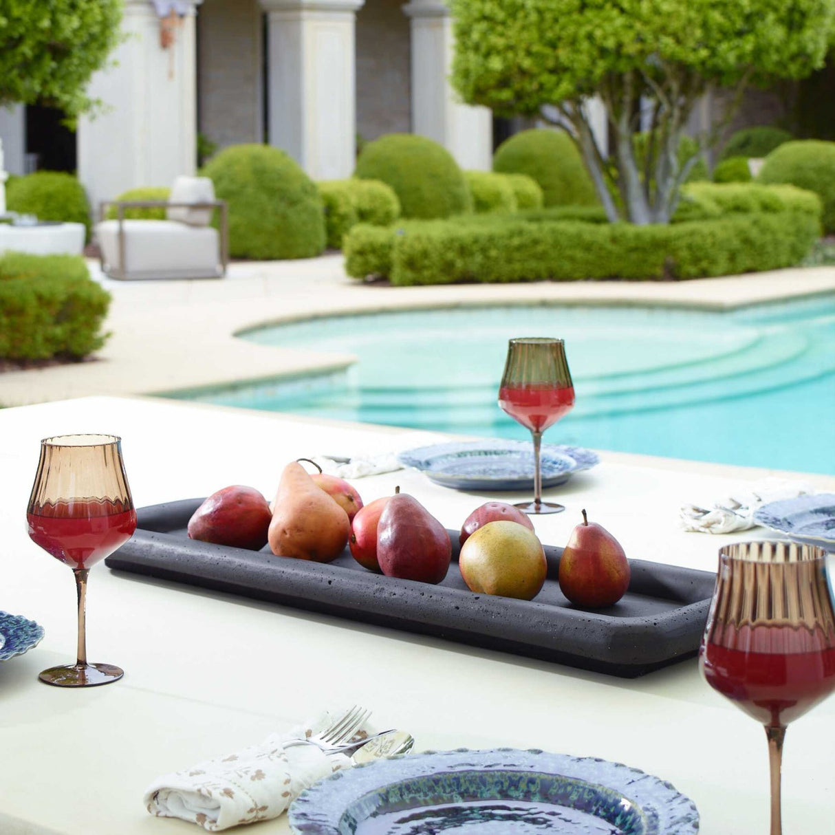 Modern European furniture - Black Rectangular Indoor/Outdoor Tray - www.oroa.com