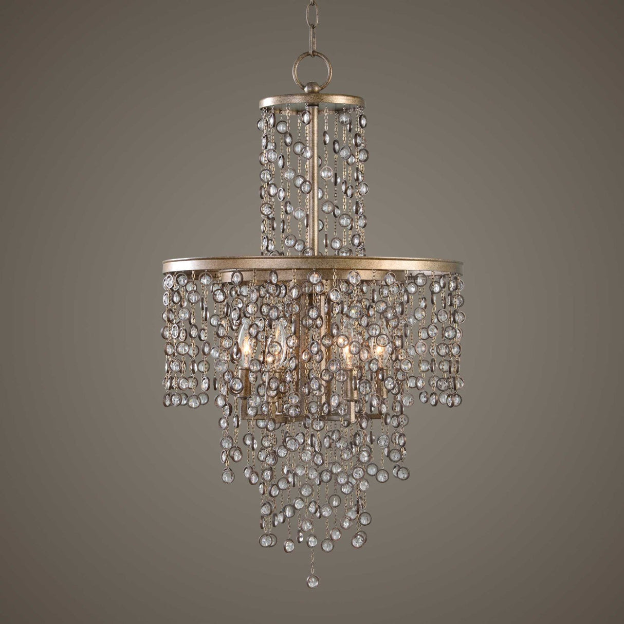 Modern European furniture - Crystal Cascade 6-Light Chandelier - www.oroa.com