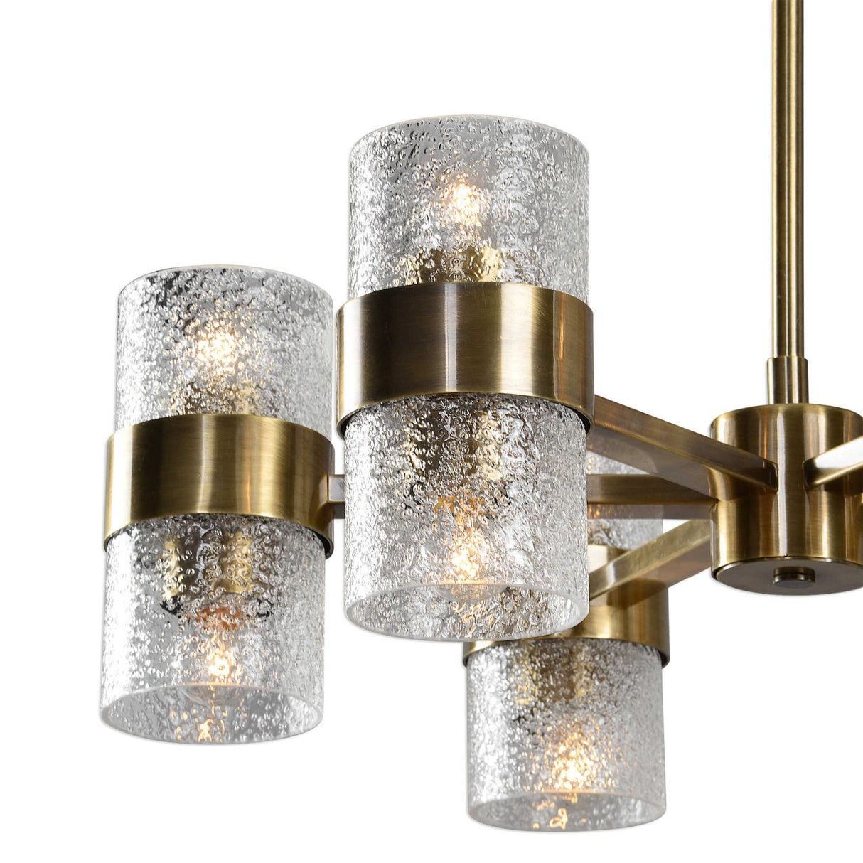 Modern European furniture - Glass Cylinders 12-Light Chandelier - www.oroa.com